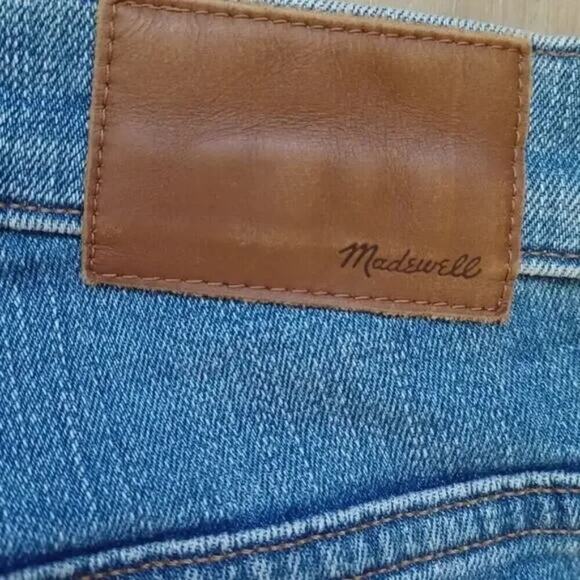 Madewell 9" High-Rise Skinny Jeans Destructed Hem Light Wash 25 Kaihara - Picture 8 of 13